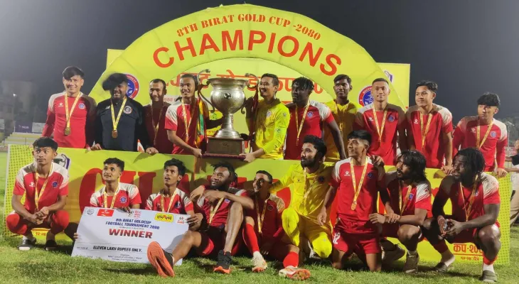 आठौंँ विराट गोल्डकपको उपाधि मच्छिन्द्र क्लबलाई