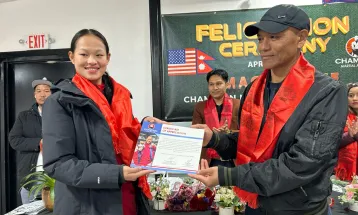 अमेरिकामा एरिकालाई ९ लाखसहितको सम्मान