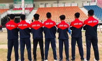 प्रथम अन्तरप्रदेश खेलकुद : पुरुष फुटबलमा कोशी प्रदेश च्याम्पियन