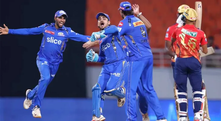 आइपिएलमा मुम्बईले पञ्जावलाई हरायो