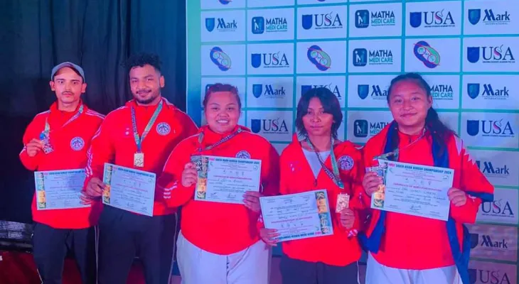 दक्षिण एसियाली कुराशमा नेपालले जित्यो २ स्वर्ण र ३ रजत