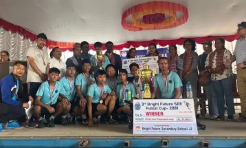 ब्राइट फ्युचर कप फुटसलको उपाधि वेस्ट प्वाइन्टलाई