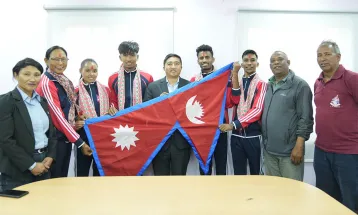 एसियाली यु–२० एथलेटिक्स च्याम्पियनसिपमा सहभागी हुने खेलाडीको बिदाई