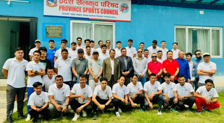 पोखरामा आजदेखि ‘फुटबल रेफ्री प्रशिक्षण’ सुरु