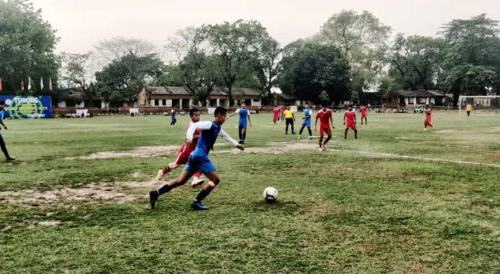 चौंथो मिल्स गोल्डकप : डिफेन्डिङ च्याम्पियन गोलबजारलाई हराउँदै प्रहरी सेमिफाइनलमा