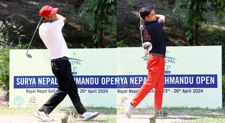 सूर्य नेपाल काठमाडौं ओपन : दोस्रो दिन दिनेश र भुवन शीर्षस्थानमा