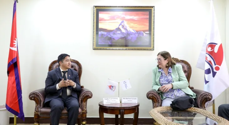 सदस्य–सचिव र मारिसोलबीच भेट