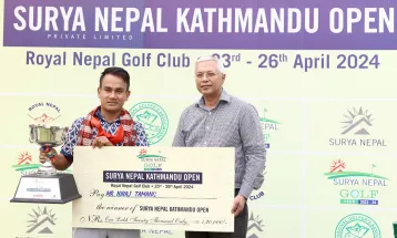 निरजलाई सूर्य नेपाल काठमाडौं ओपनको उपाधि