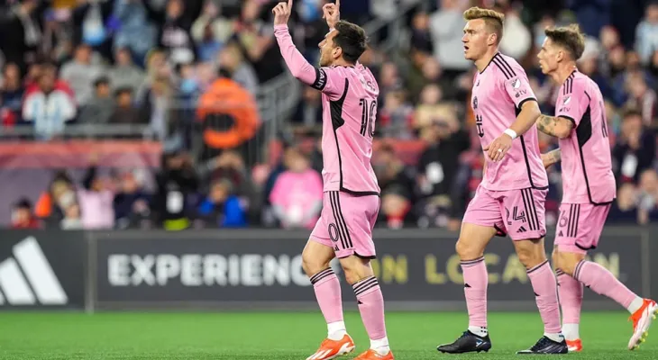 न्यू इङल्याण्डमाथि इन्टर मियामीको फराकिलो जित