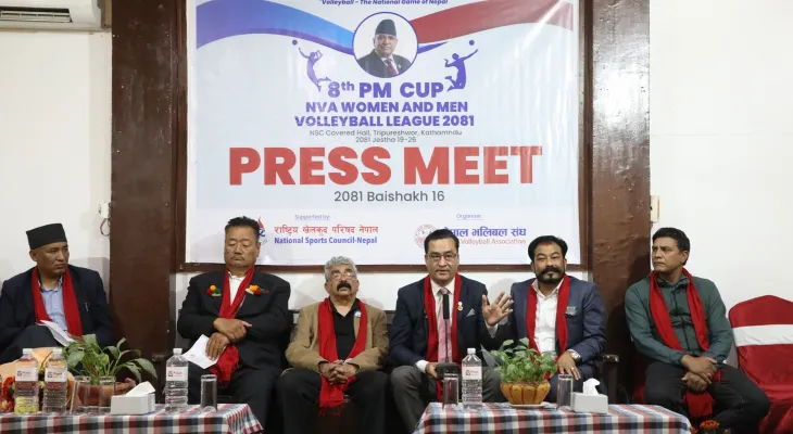 'प्रधानमन्त्री कप' एनभीए भलिबल लिग अर्को महिना