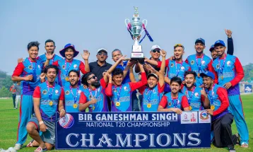 गणेशमान सिंह राष्ट्रिय टि–ट्वान्टी क्रिकेट प्रतियोगिताको उपाधि लुम्बिनी प्रदेशलाई