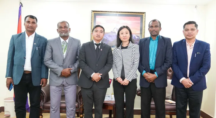 सदस्य–सचिव घिसिङ र एन्टी डोपिङ प्रतिनिधिबीच भेट