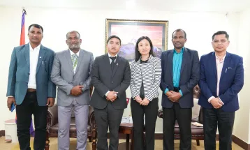 सदस्य–सचिव घिसिङ र एन्टी डोपिङ प्रतिनिधिबीच भेट