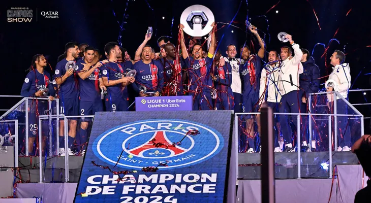 पिएसजीले जित्यो फ्रेन्च लिग वानको उपाधि