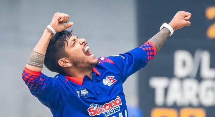 पञ्चेबाजा बजाएर सन्दीपलाई समर्थकको स्वागत