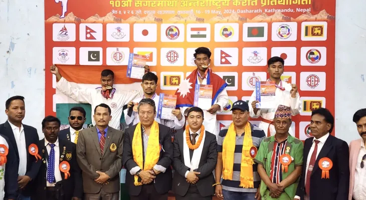 दशौ सगरमाथा अन्तर्राष्ट्रिय कराते सम्पन्न, नेपाल टिम प्रथम