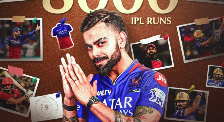 आइपिएलमा विराट कोहलीको ८ हजार रन पूरा