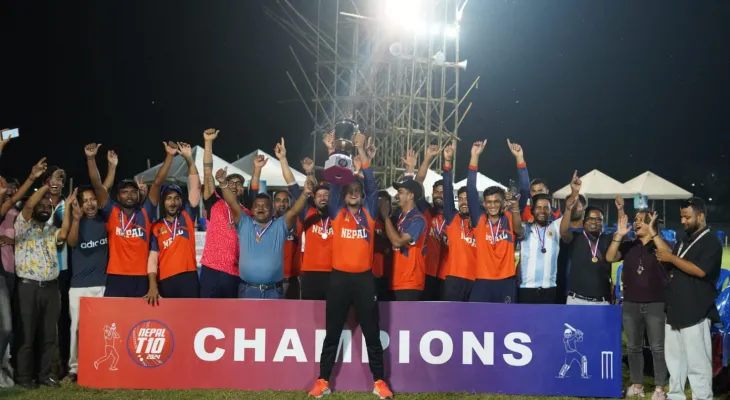 कोशी प्रदेश टी–१० क्रिकेटको उपाधि वाइआरसीसीलाई