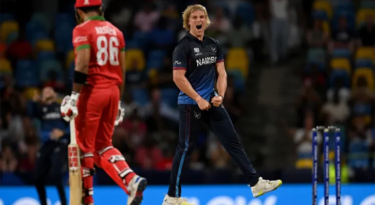 टी-२० विश्वकप: ओमानमाथि नामिबियाको सुपर ओभरमा जित