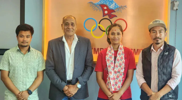 अनुसा ‘योङ ओलम्पिक एम्बेसडर’ सम्मेलनमा भाग लिंदै