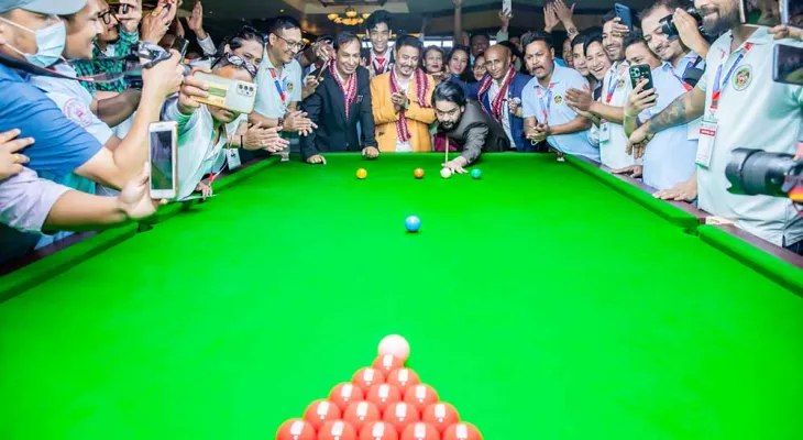 ‘काठमाडौँ महानगरपालिका, पहिलो राष्ट्रिय स्नुकर च्याम्पियनसिप कप’ सुरु