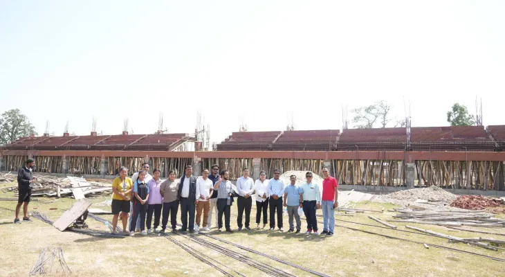 कोहल्पुर क्रिकेट एकेडेमी र सिन्थेटिक ट्रयाकको निरीक्षण