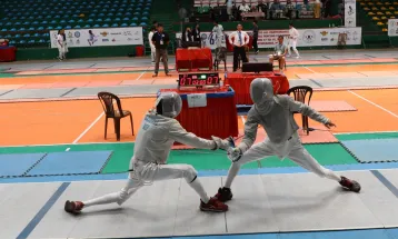 राष्ट्रिय फेन्सिङ प्रतियोगितामा उपेन्द्रलाई स्वर्ण