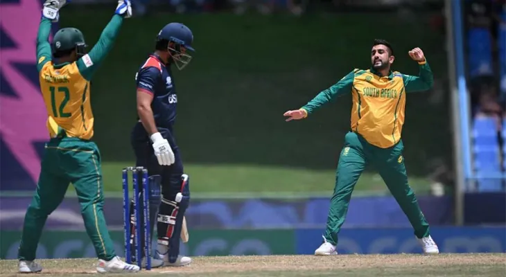 टी-२० विश्वकप: अमेरिकामाथि दक्षिण अफ्रिकाको सहज जित