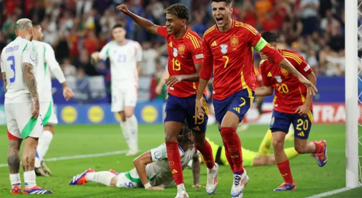 इटालीलाई हराउदै स्पेन युरोकपको नकआउट चरणमा