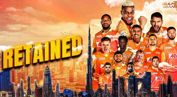 आईएल टी- २० फ्रेन्चाइजी गल्फ जायन्टद्वारा दिपेन्द्र सिंह ऐरीसहित १३ खेलाडी रिटेन