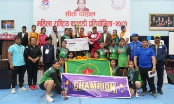 राष्ट्रिय महिला कबड्डी प्रतियोगिताको उपाधि आर्मीलाई