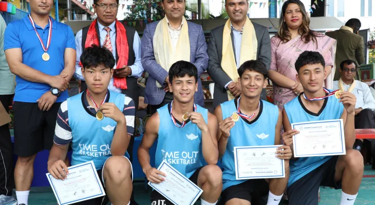 हिसान बास्केटबलमा टाइम आउट च्याम्पियन