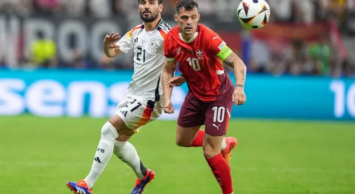 जर्मनी र स्वीजरल्याण्ड युरोकपको नकआउट चरणमा