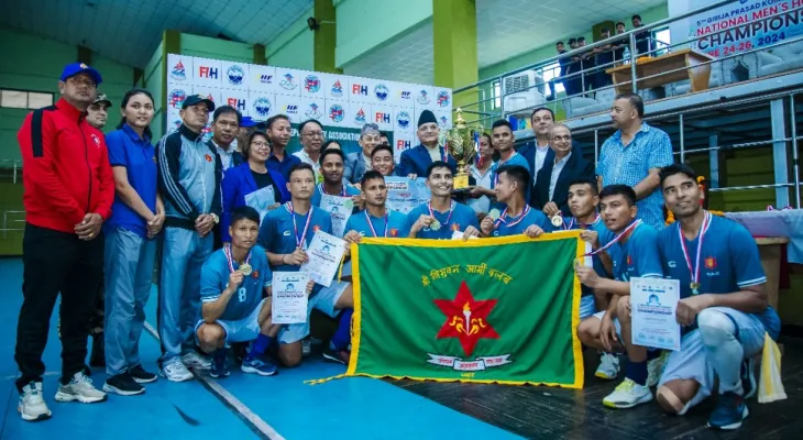 आर्मीलाई राष्ट्रिय हक्की उपाधि