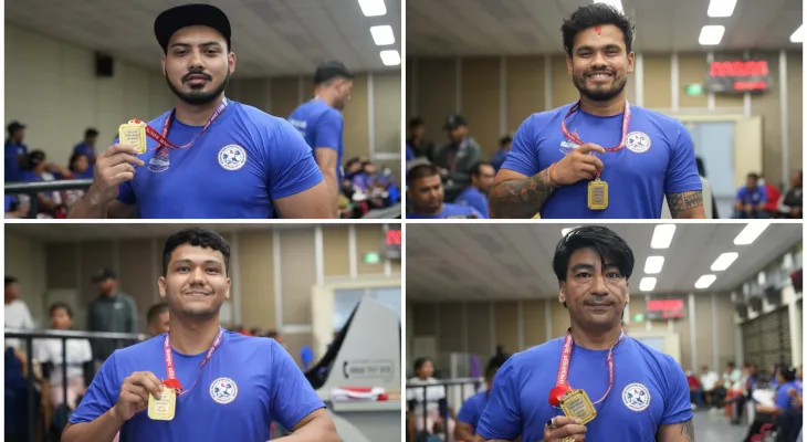 पारा तथा विशेष खेलकुदको भारोत्तोलनमा ४ नयाँ राष्ट्रिय कीर्तिमान