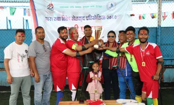 सगरमाथालाई एम्पुटी फुटबल उपाधि