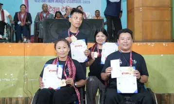 टेबलटेनिसमा डिगम र लालीलाई स्वर्ण