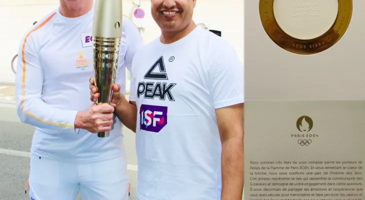 कार्की ओलम्पिक टर्च रिलेमा