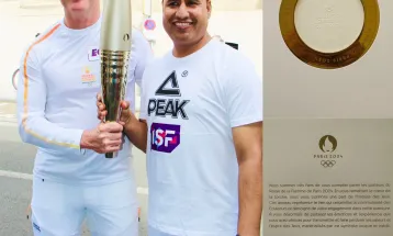 कार्की ओलम्पिक टर्च रिलेमा