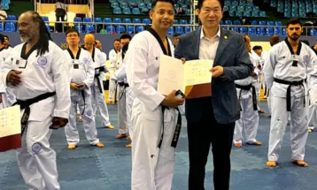 भजिन्द्रद्धारा तेक्वान्दोको सेकेन्ड क्लास मास्टर्सको डिग्री हासिल