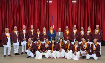 राष्ट्रपति पौडेलद्वारा पेरिस ओलम्पिकमा भाग लिने खेलाडीलाई शुभकामनासहित बिदाई