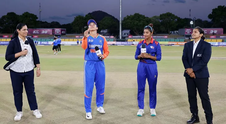 महिला एशिया कप: भारतविरुद्ध पहिला बलिङ गर्दै नेपाल