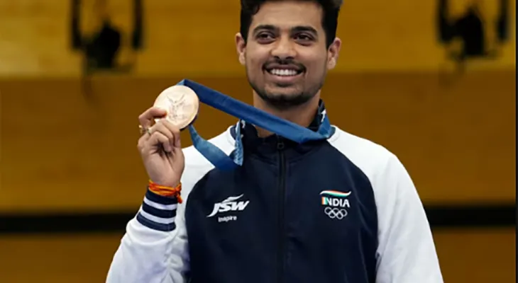 पेरिस ओलम्पिकमा भारतलाई तेस्रो पदक, स्वप्निलले जिते काश्य