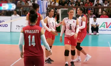 Nepal's historic victory over India in Kava women's volleyball