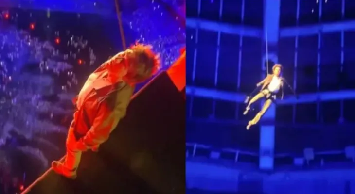 पेरिस ओलम्पिकको समापन समारोहमा टम क्रुज स्टन्ट, छतवाट हामफालेको दृश्य भाइरल