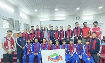 Nepal Karate Team Departs for Thailand Open Championship