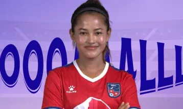 सरु लिम्बुको स्वर्णिम उपस्थितिः ५०औं खेलमै गोल गर्दै नेपालका लागि तेस्रो सफलता