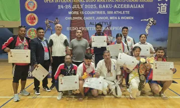 बुदोकैदोमा नेपाललाई ८ स्वर्णसहित १० पदक