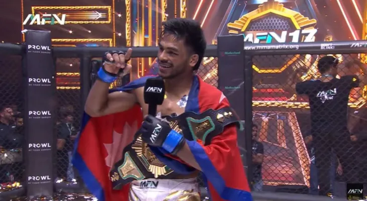 एमएफएन च्याम्पियन रविन्द्र ढाँटलाई दुई गाउँपालिकाबाट नगद सम्मान