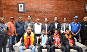 एसियाली यु–१९ तथा यु–२२ बक्सिङ च्याम्पियनसिपका पदक विजेता टोलीको स्वागत